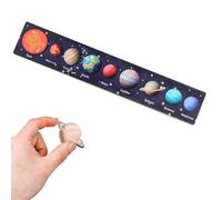 Puzzle de Système Solaire en Bois, Puzzle de Système Solaire en Bois pour Enfants Puzzles de l'espace avec Soleil et Planètes Jeu de Société, Jeu De Puzzle Jouet Scientifiques Educatif pour Enfants