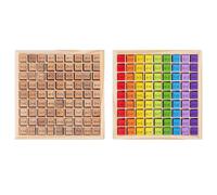Puzzle de Table de Multiplication mathématique - Kit de Tableau numérique en Bois montessorii, pièces Assorties d'équation de comptage Interactive pour Le développement des compétences