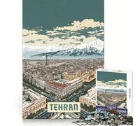 Puzzle de Téhéran 1000 pièces pour Adultes, développement cérébral, Passe-Temps apaisant, Assemblage Facile, Cadeau de Noël idéal (50x75cm)