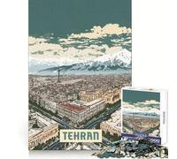 Puzzle de Téhéran pour Adolescents, 1000 pièces, entraînement Mental, détente, découpe Laser, Cadeau mémorable (38x52cm)