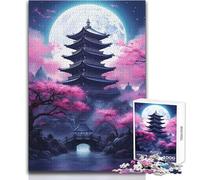 Puzzle de Temples Torii Japonais, 1000 pièces, Jeu éducatif et Stimulant, idée Cadeau Originale et touchante, Dimensions:38x26cm