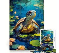 Puzzle de Tortues Aquarelle pour Adultes, 1000 pièces, Esprit analytique, détente, Assemblage serré, pour Les fêtes (38x26cm)