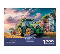 Puzzle de Tracteur dans Le Champ Mythique pour Adultes Style scène de Ferme Rurale avec 1000 Jeux de difficulté avancée, « Presque Impossible » pour Femmes et Hommes - Ces Puzzles mythiques