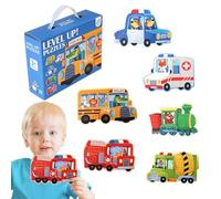 Puzzle de transport pour enfants, jeu de puzzle de dinosaure | Jeu de trafic de trafic/dinosaures pour enfants,Activités d'apprentissage d'âge préscolaire pour les capacités cognitives améliorées