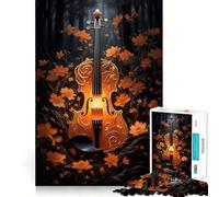 Puzzle de violoniste Vintage 1000 pièces Jeu de Construction Assemblage sûr et précis Jouet d'intérieur pour Les fêtes (38x26cm)