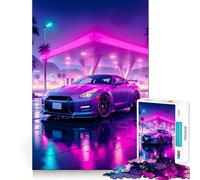 Puzzle de Voiture de Sport GTR pour Adultes, 1000 pièces, Jouet Pure Logic, Anti-Stress, découpe Nette, Cadeau de Noël 38x26cm