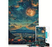 Puzzle de Voitures de Sport sous Un Ciel étoilé, 1000 pièces, pour Adolescents, Jouet Intelligent, Loisirs, découpe précise, Cadeau saisonnier 38x26cm