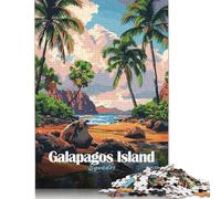 Puzzle de Voyage 500 îles Galapagos, Équateur, pour Adultes, en Bois, activités Amusantes à la Maison, Cadeau d'anniversaire, Cadeaux de Voyage, 500 pièces (52 x 38 cm)