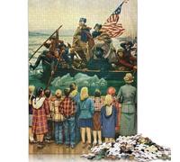 Puzzle de Voyage au musée, Jeu de Bricolage, Puzzle rectangulaire en Papier pour Cadeau d'anniversaire pour garçon ou Fille, 1000 pièces (75 x 50 cm)