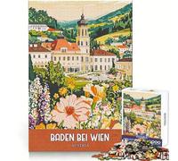 Puzzle de Voyage Baden Bei Wien Autriche pour Adultes, 1000 pièces, idéal pour se concentrer, se détendre et s'amuser Un Cadeau de Noël Chic et Facile à Assembler (38x52cm)