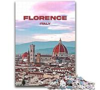 Puzzle de Voyage Florence, Italie, 2000 pièces, pour Adultes, idée Cadeau pour Un Anniversaire, Un séjour de détente, Une décoration Murale pour 14 Ans et Plus (70x100cm)