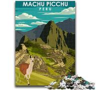 Puzzle de Voyage Machu Picchu Pérou pour Adolescents, 1000 pièces, à partir de 14 Ans, décoration Murale, Cadeau d'anniversaire ou Cadeau Unique, 1000 pièces (26x38cm)