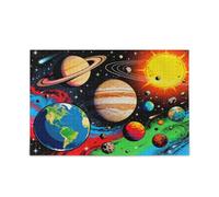 Puzzle de voyage spatial avec système solaire pour adultes et femmes, 500 pièces