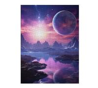 Puzzle Décoratif Alien Violet Planet pour Adultes, Format 500 PCS