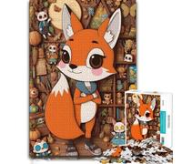 Puzzle Décoratif Cartoon Fox Character in A Room pour Adultes, 500 PCS