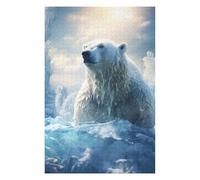 Puzzle Décoratif Polar Bear in Ice World pour Adultes, Format 1000 PCS