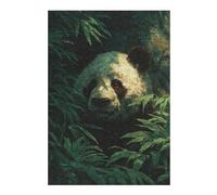 Puzzle Décoratif pour Adultes, Motif Panda in Bamboo Forest-1, 300 PCS