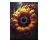 Puzzle Décoratif Sunflower Nucleus Vortex pour Adultes, Format 500 PCS | Cadeau d'anniversaire pour amateur de puzzle avec activité à partager en famille le w nd.