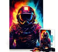 Puzzle décoratif surréaliste sur Le thème des astronautes pour Adolescents, 1000 pièces, stimule la mémoire, Plaisir Lent, Bords Nets, Cadeau de Noël 38x26cm
