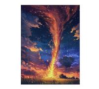 Puzzle Décoratif Twisted Tornado in The Sky pour Adultes, 500 PCS