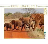 Puzzle · Défilé d'éléphants | Des éléphants en file indienne · 1000 pièces · Format assemblé 64 × 48 cm · CALVENDO Puzzle