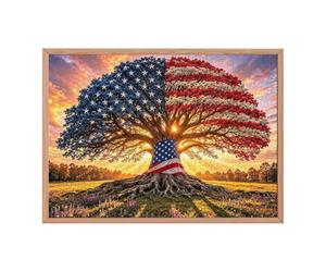 Puzzle Della Bandiera Patriottica Jigsaw da 1000 Pezzi Paesaggio