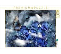 Puzzle · Delphinium avec Un Papillon | 1000 pièces · Format assemblé 64 × 48 cm · CALVENDO Puzzle