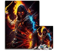 Puzzle Démon du Feu pour Adultes Puzzles en Carton de 1000 pièces pour Adultes Activité Familiale, Décoration Maison DIY, Cadeau de Vacances 26x38cm/10,23x14,96 Pouces