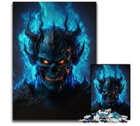 Puzzle Démon Flamme de l'enfer 1000 pièces pour Adultes, pour Adolescents et pour Toute la Famille - Jeu de réflexion à Faire soi-même, 26x38cm/10,23x14,96 Pouces