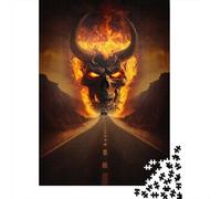Puzzle Démons de l'enfer, Jeux éducatifs, activités familiales, Puzzle en Carton de qualité supérieure pour Femmes et Hommes, Cadeau d'halloween, 300 pièces (40 x 28 cm)