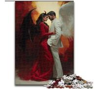 Puzzle Démons et Anges 1000 pièces pour Adultes et Adolescents, pour Un Moment de détente à la Maison Chaque pièce est Unique - Jeu Familial Stimulant et Amusant (50x75cm)