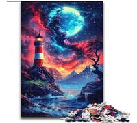 Puzzle Dengta Under The Blood Moon 1000 pièces pour Adultes et Adolescents, défi d'intelligence cérébrale, Jouets addictifs pour la décoration de la Maison (26x38cm)