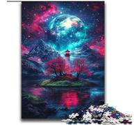 Puzzle Dengta Under The Blood Moon 2000 pièces pour Adultes et Adolescents, Staycation Kill Time, Chaque pièce est Unique - Jeu Familial Stimulant et Amusant (70x100cm)