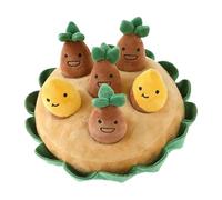Puzzle d'enrichissement pour chien - Jouet interactif multifonction pour animaux de compagnie - Tapis à renifler avec pommes de terre qui couinent - Parterre de pommes de terre couinantes