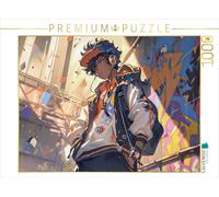 Puzzle · Der Coole Typ | Dessin cool dans le style de l'anime · 1000 pièces · Format assemblé 64 × 48 cm · CALVENDO Puzzle