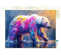Puzzle · des Animaux revisités dans Le Style Pop Art | Un ours polaire très coloré · 1000 pièces · Format assemblé 64 × 48 cm · CALVENDO Puzzle