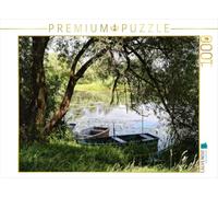 Puzzle · Des bateaux sous un vieux saule au bord de la Havel | Des bateaux sous un vieux saule au bord de la Havel… · 1000 pièces · Format assemblé 64 × 48 cm · CALVENDO Puzzle
