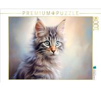 Puzzle · des Chats au Style Pastel | Des yeux étonnants · 1000 pièces · Format assemblé 64 × 48 cm · CALVENDO Puzzle