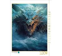 Puzzle · des Dragons et de Nobles Chevaliers | Le dragon en colère · 1000 pièces · Format assemblé 64 × 48 cm · CALVENDO Puzzle