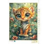 Puzzle · des Figurines d'animaux Pleines d'humour | Un bébé tigre · 1000 pièces · Format assemblé 64 × 48 cm · CALVENDO Puzzle
