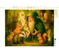 Puzzle · des magiciens en Harmonie avec Les Animaux de la forêt | Un mage de la forêt comprend et communique avec toutes les… · 1000 pièces · Format assemblé 64 × 48 cm · CALVENDO Puzzle