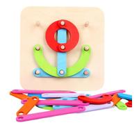 Puzzle des Nombres Tableau À Piquets pour Le Tri des Formes Et Couleurs | Puzzle D Empilage Des Chiffres Pour Competences Motrices Garcons Filles Anniversaire Noel Salle De Classe