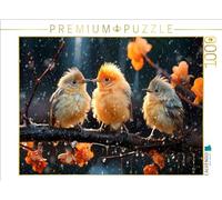 Puzzle · des Oiseaux, Un Temps de Chien, Non | 1000 pièces · Format assemblé 64 × 48 cm · CALVENDO Puzzle