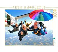 Puzzle · des Seniors dynamiques et Pleins d'énergie | profiter pleinement de la vie · Le parachutisme avec les seniors · 1000 pièces · Format assemblé 64 × 48 cm · CALVENDO Puzzle