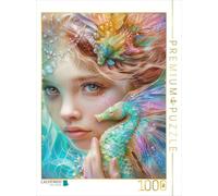 Puzzle · des sirènes féériques | Sirène avec un hippocampe imaginaire · 1000 pièces · Format assemblé 64 × 48 cm · CALVENDO Puzzle