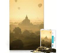 Puzzle des Temples Antiques de Bagan pour Adultes,1000 pièces,pour stimuler la Concentration et s'amuser Taille Uniforme,pièces précises,activité idéale pour Partager Un Moment Convivial en Famille