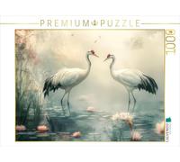 Puzzle · des œuvres délicates et idylliques | Deux crânes près d'un étang · 1000 pièces · Format assemblé 64 × 48 cm · CALVENDO Puzzle