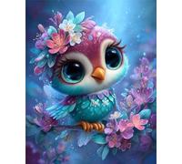 Puzzle Dessin animé Oiseaux aux Yeux Verts de 2000 Pièces pour Adultes, Puzzles 2000 pièces Adultes, Jigsaw Puzzle d'art pour Défi, Puzzles Coloré à Faire soi-même pour la Décoration de la Maison