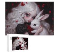 Puzzle Détaillé Alice and The White Rabbit pour Adultes, 300 PCS