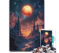 Puzzle Détaillé Alien Canyon Sunset pour Adultes, Format 500 PCS